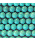 Turquoise 6 mm perle ronde stabilisée A Hubéi