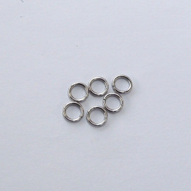Anneau 6 mm rond acier inoxydable fil de 0.9/1mm environ
