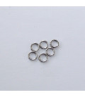 Anneau 6 mm rond acier inoxydable fil de 1mm