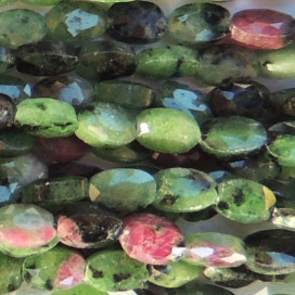 BeauMonde Bijoux - Rubyzoisite 4x6 mm ovale facetté (épaisseur 2.5mm environ) A+ Tanzanie