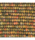 BeauMonde Bijoux - Unakite 2x3 mm rondelle facettée A Afrique du Sud