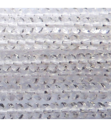 BeauMonde Bijoux - Cristal de roche 2x4 mm environ rondelle arrondie A+ Brésil