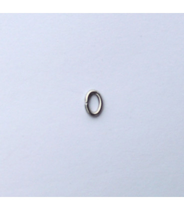 BeauMonde Bijoux - Anneau 4x5.8 mm ovale acier inoxydable fil de 0.8mm
