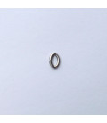Anneau 4x5.8 mm ovale acier inoxydable fil de 0.8mm