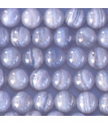 BeauMonde Bijoux - Calcédoine 8/8.5 mm perle ronde AA+ Afrique (Malawi)