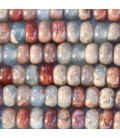 BeauMonde Bijoux - Jaspe impression 2x4 mm environ rondelle arrondie naturel A Afrique