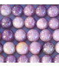 Lepidolite 8 mm mixed round bead Africa - BeauMonde Bijoux