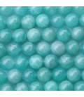 BeauMonde Bijoux - Amazonite 8/8.2 mm environ perle ronde A Pérou