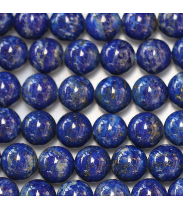 Lapis lazuli 8 mm environ perle ronde AB Afghanistan - BeauMonde Bijoux