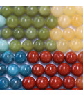 Multi pierres 8 mm perle ronde (en lot) - BeauMonde Bijoux
