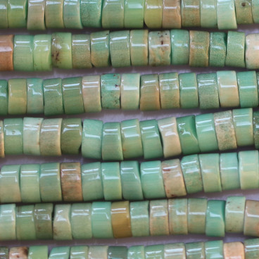 Opal green 2x4 mm right washer Africa - BeauMonde Bijoux