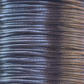 Cordon coton ciré noir diamètre 1 mm environ
