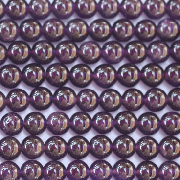 BeauMonde Bijoux - Améthyste 6/6.3 mm environ perle ronde A Brésil
