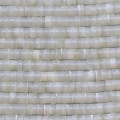 Mother-of-pearl 2x4 mm Indonesia white heishi washer - BeauMonde Bijoux