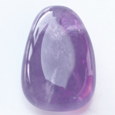 Pendentif 19x30 mm +/- environ améthyste galet percé dans la largeur Brésil - BeauMonde Bijoux