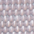 Agate 8 mm blanche rayé avec trait perle ronde façon Tibétaine A