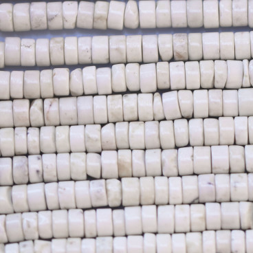 Howlite 2/3x4 mm ivory right washer - BeauMonde Bijoux