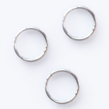 BeauMonde Bijoux - Anneau double 8 mm acier inoxydable