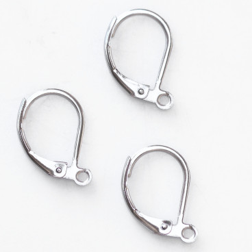 boucle d'oreille fermée 15mm acier inoxydable - BeauMonde Bijoux