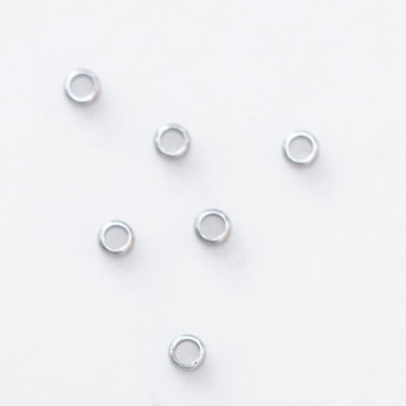 Perle à écraser 2,5 mm acier inoxydable - BeauMonde Bijoux