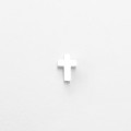 Croix trou passant 8x11mm acier inoxydable épaisseur 3mm environ