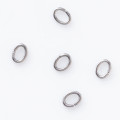Anneau 3x4.3 mm ovale acier inoxydable fil de 0.3mm
