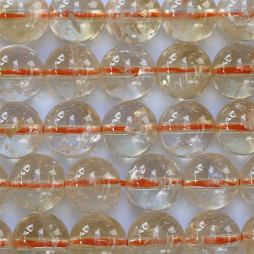 Citrine 10 mm round bead - BeauMonde Bijoux