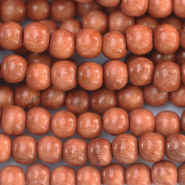 Bayong wooden bead round 6 mm - BeauMonde Bijoux