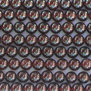 BeauMonde Bijoux - Grenat 6/6.5 mm environ perle ronde A+ Inde