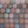 Morganite 8 mm round bead Brazil