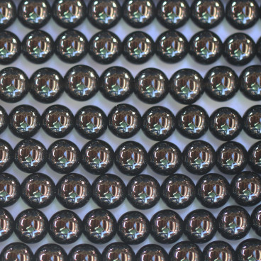BeauMonde Bijoux - Obsidienne noire 6 mm environ perle ronde A+ Mexique