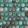 Chrysocolle 6/6.2 mm environ perle ronde mixte A+ Pérou