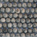 BeauMonde Bijoux - Jaspe gris Picasso 6 mm perle ronde A+ Madagascar