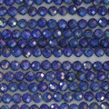 Lapis lazuli 3 mm environ perle ronde facettée A Afghanistan