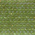 Peridot 3 mm round faceted bead