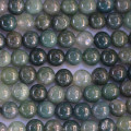 Agate mousse 6 mm round bead Africa
