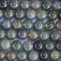 Agate mousse 8/8.5 mm environ perle ronde A Afrique