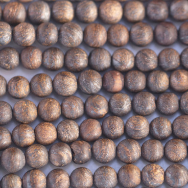 BeauMonde Bijoux - Bronzite 6 mm environ perle ronde mat A Brésil