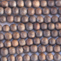 Bronzite 6 mm environ perle ronde mat A Brésil