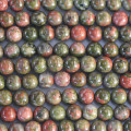 Unakite 6/6.5 mm round bead