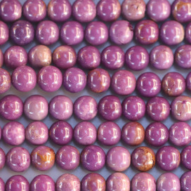 BeauMonde Bijoux - Phosphosidérite 6/6.3 mm environ perle ronde A Brésil