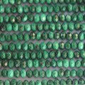 Malachite 4x2 mm faceted washer Morocco