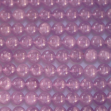 BeauMonde Bijoux - Améthyste Lavande 6 mm environ perle ronde A+ Brésil