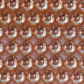 Quartz sunset aura 8 mm round bead Brazil