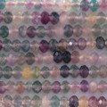 Fluorite 2.5x4 mm rondelle facetté Afrique de Sud