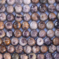 Charoite 8 mm round bead quality B Russia