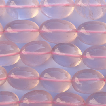 BeauMonde Bijoux - Quartz rose 13x18 mm environ nugget lisse AA Madagascar