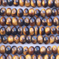 BeauMonde Bijoux - Oeil de tigre 6x4 mm environ rondelle lisse A Afrique du Sud