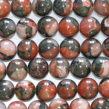 Natural agate mandarin bead 8 mm China - BeauMonde Bijoux