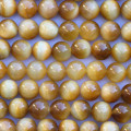 BeauMonde Bijoux - Oeil de tigre golden 8 mm environ perle ronde AAA Afrique du Sud